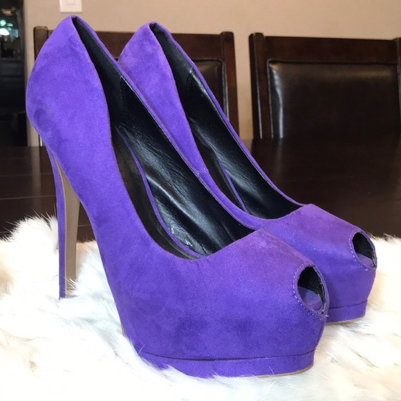 Purple Heels. Size 7.5. - Picture 3 of 8